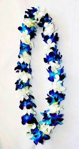 Double Two Colors Orchid Lei