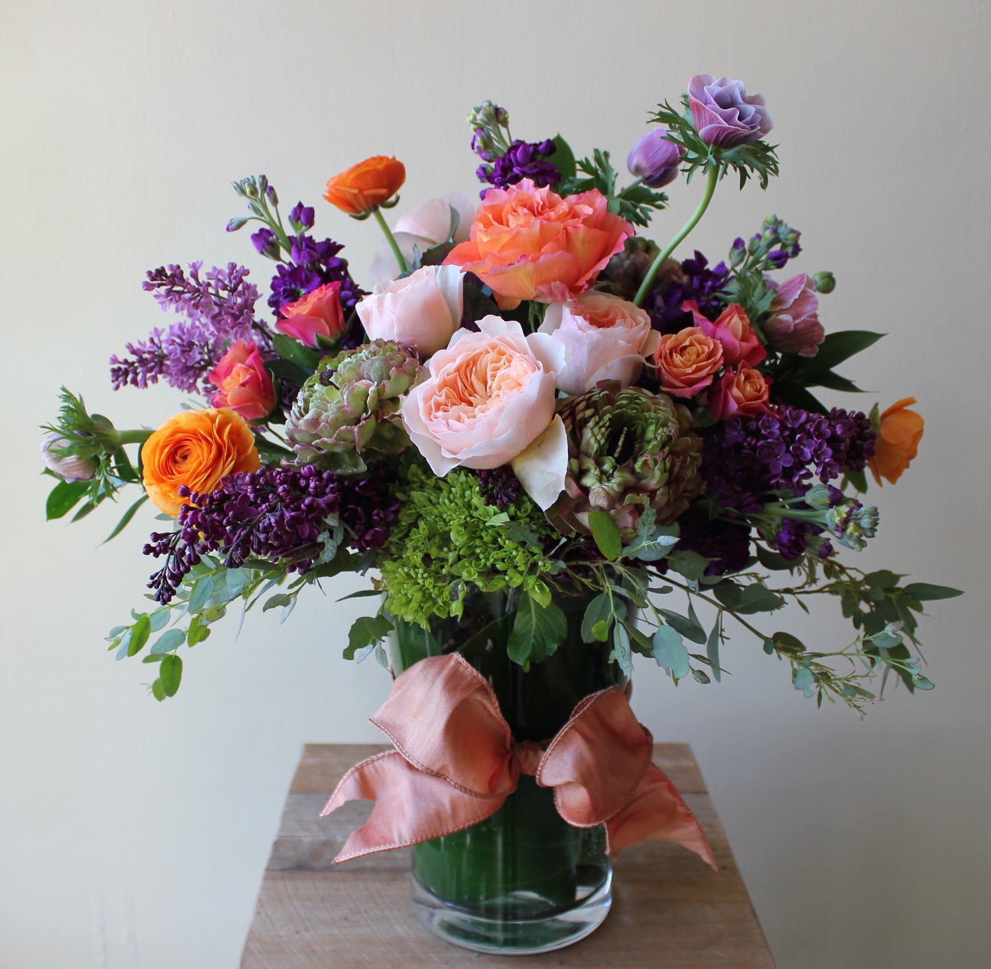 Pink and purple Vase