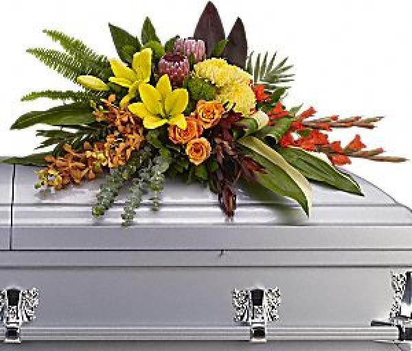 Tropical Memories Casket Spray