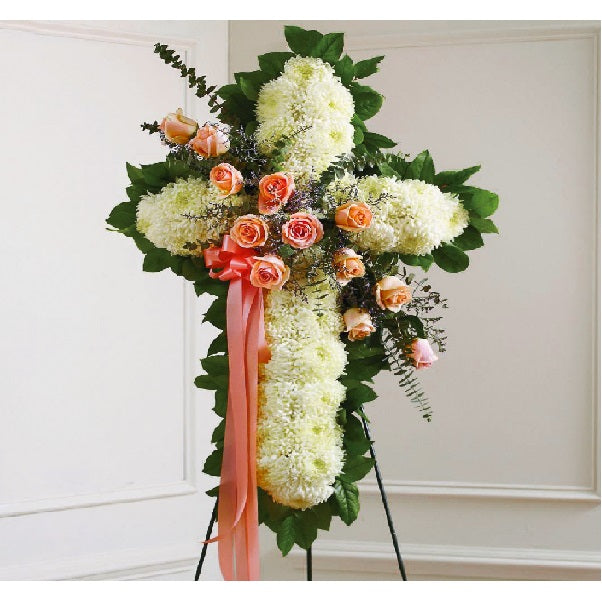 Faithful Peach Cross