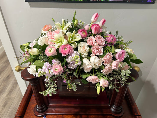 Loving Baby Casket Spray