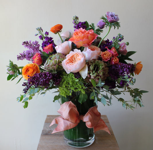Pink and purple Vase