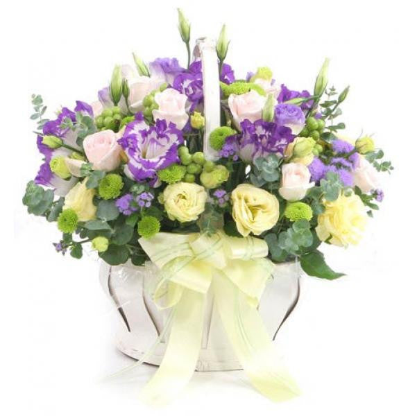 Playfully Purple Spring Basket