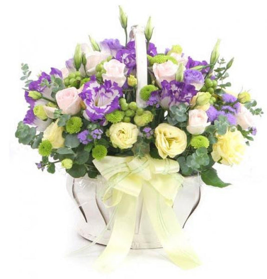 Playfully Purple Spring Basket