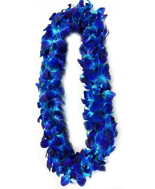 Double Blue Orchid Lei