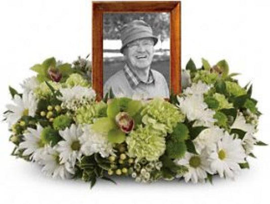 Orchid Garden Photo Wreath