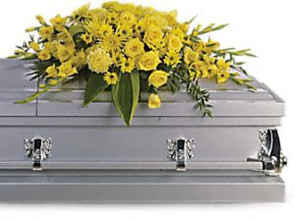 Everlasting Sunlight Casket Spray