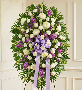 Lavender and White Tribute Spray