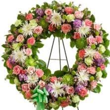Sweet Pink and Lavender Wreath