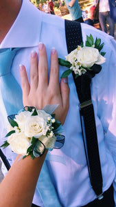 Prom corsage and boutonniere set